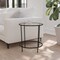 Flash Furniture Round Glass End Table with Matte Black Frame NAN-JN-21750ET-BK-GG - alternate 1